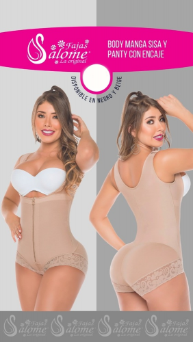 Faja Body Manga Sisa y Panty con Encaje Salomé